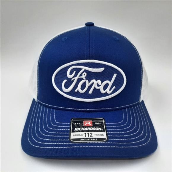 Richardson 112 Retro Vintage Style Trucker Ford Embroidered Patch Cap Hat Oval - Picture 5 of 11